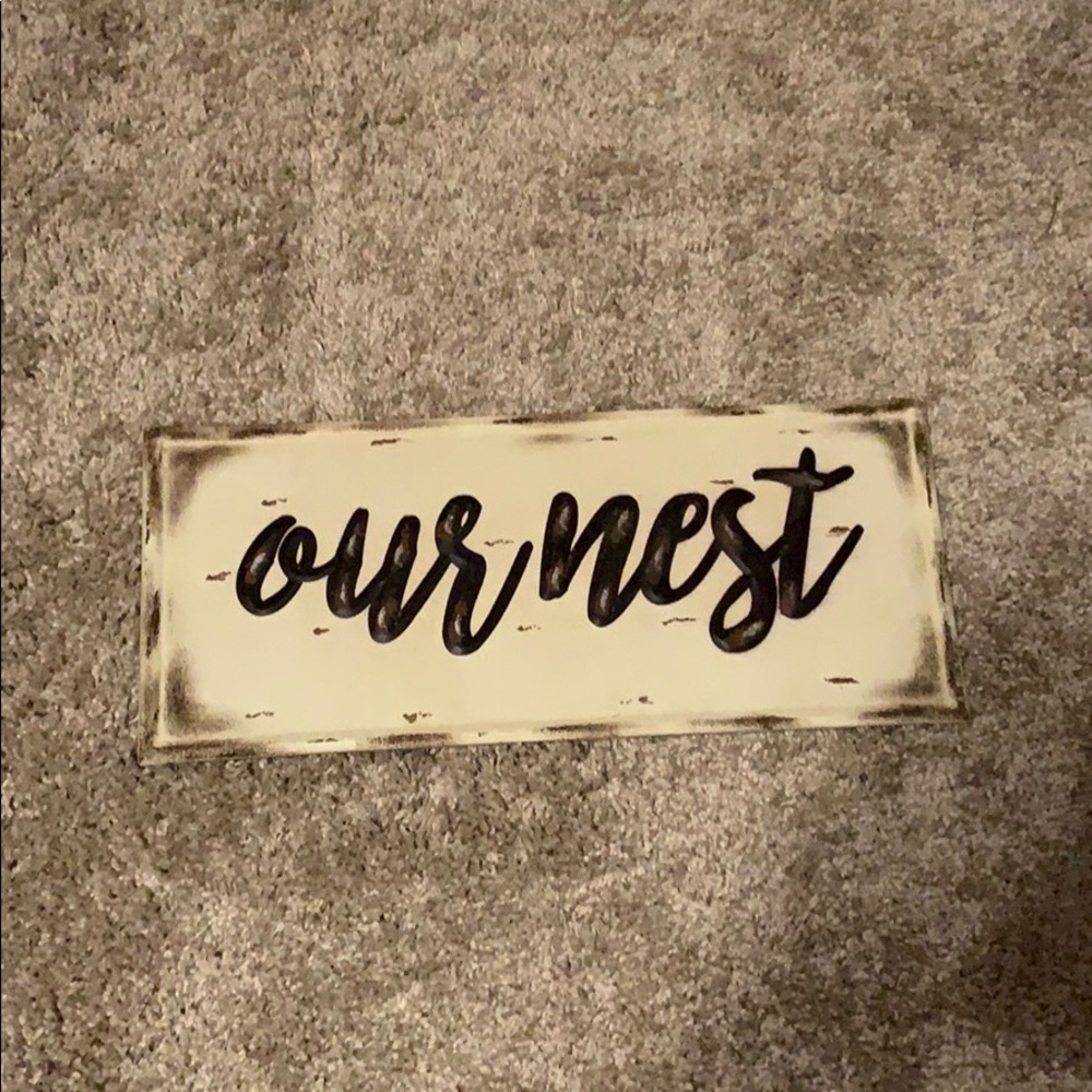Sign home decor